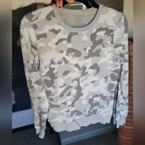 Bass gray camouflage sweater size xs or small